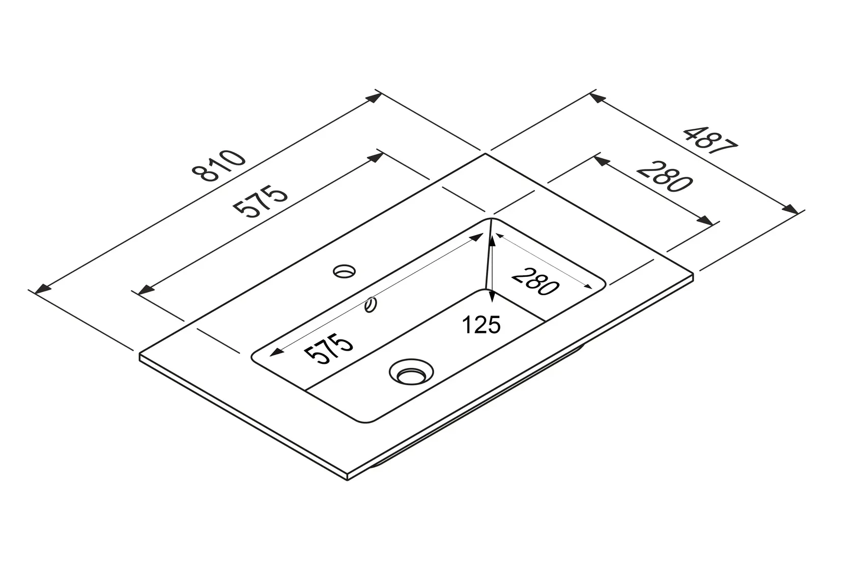 Atlas Ensemble sous vasque avec miroir et colonnes 9