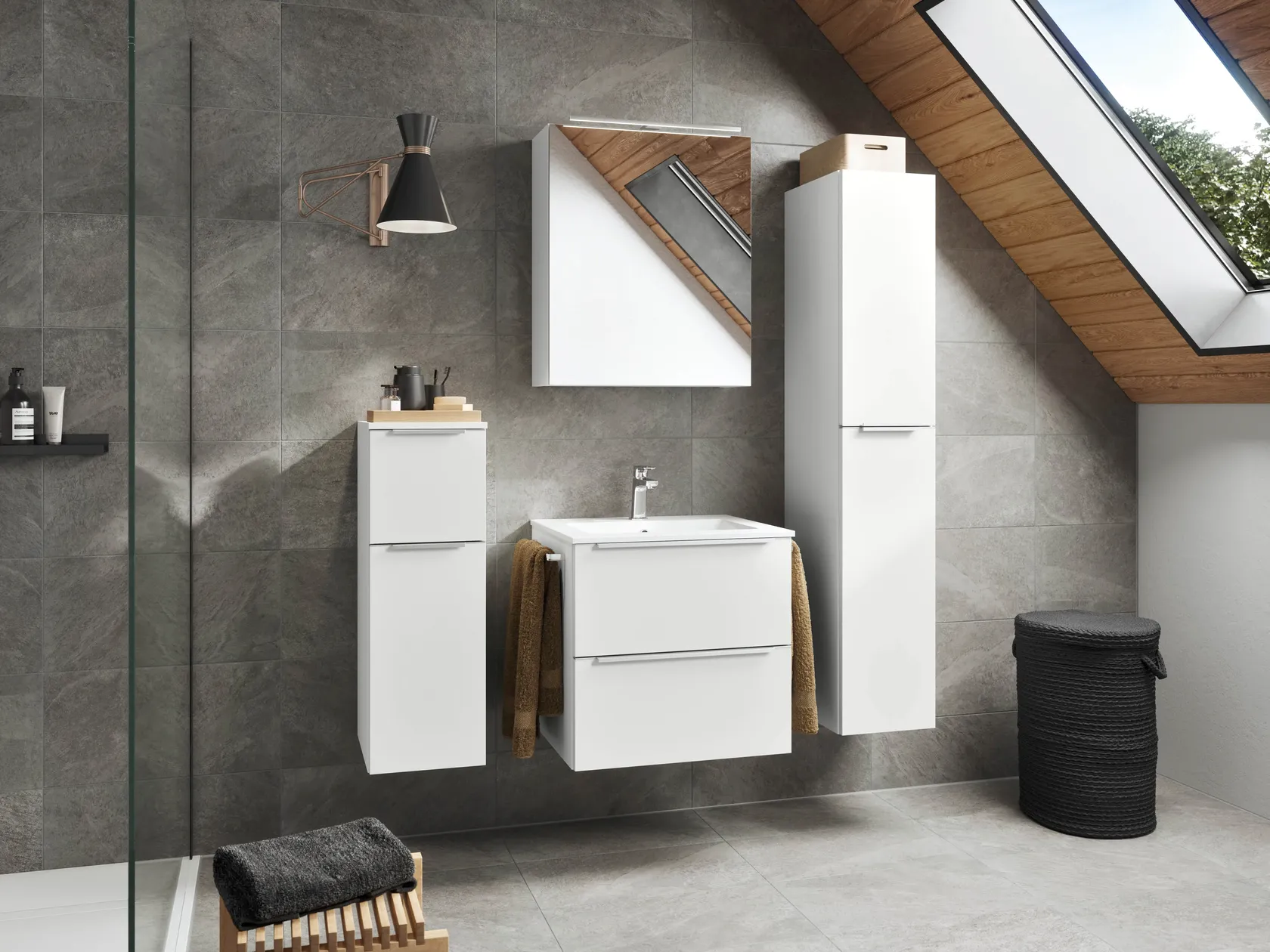 Atlas Ensemble sous vasque avec miroir 8