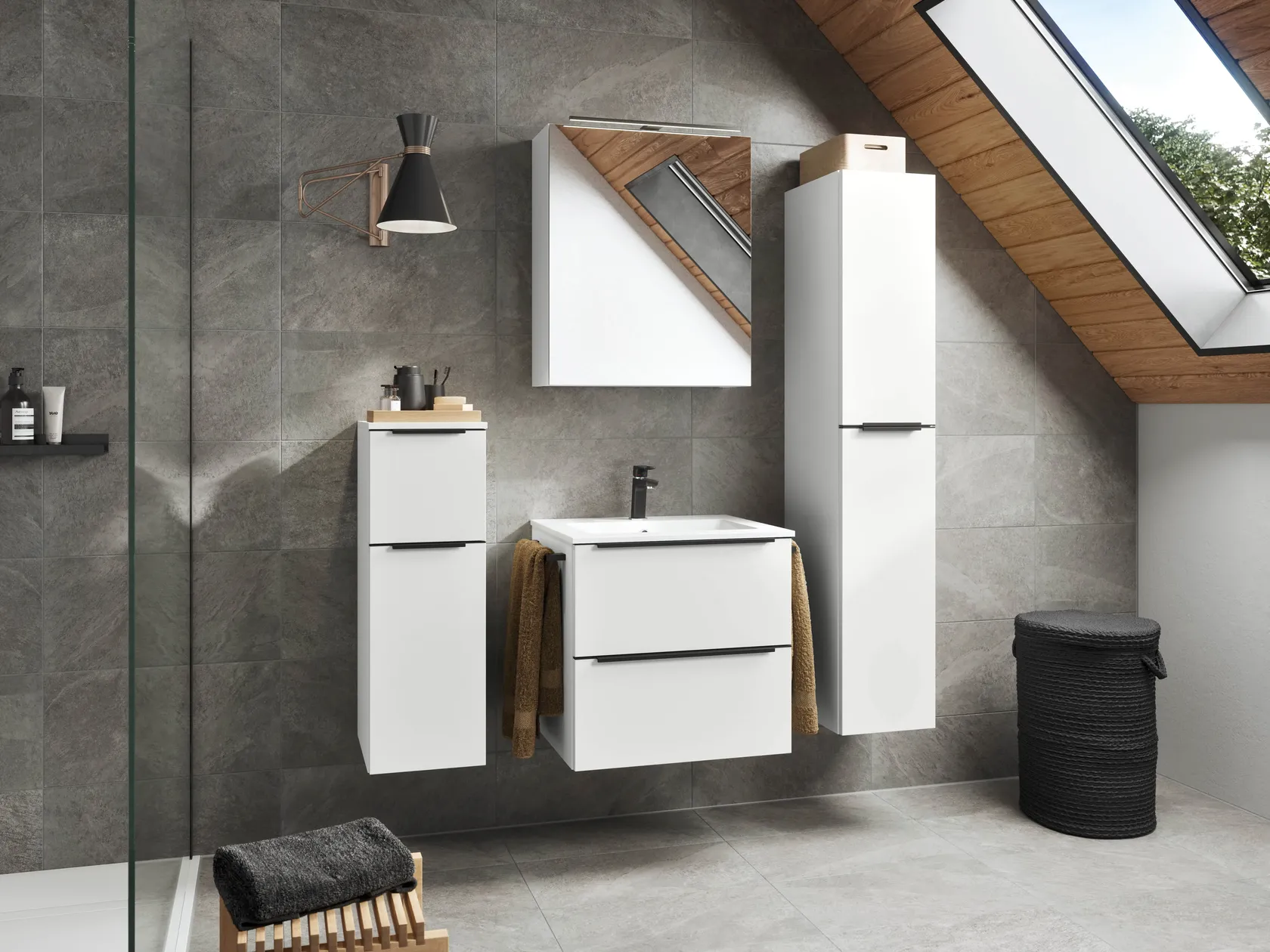 Atlas Ensemble sous vasque avec miroir 8