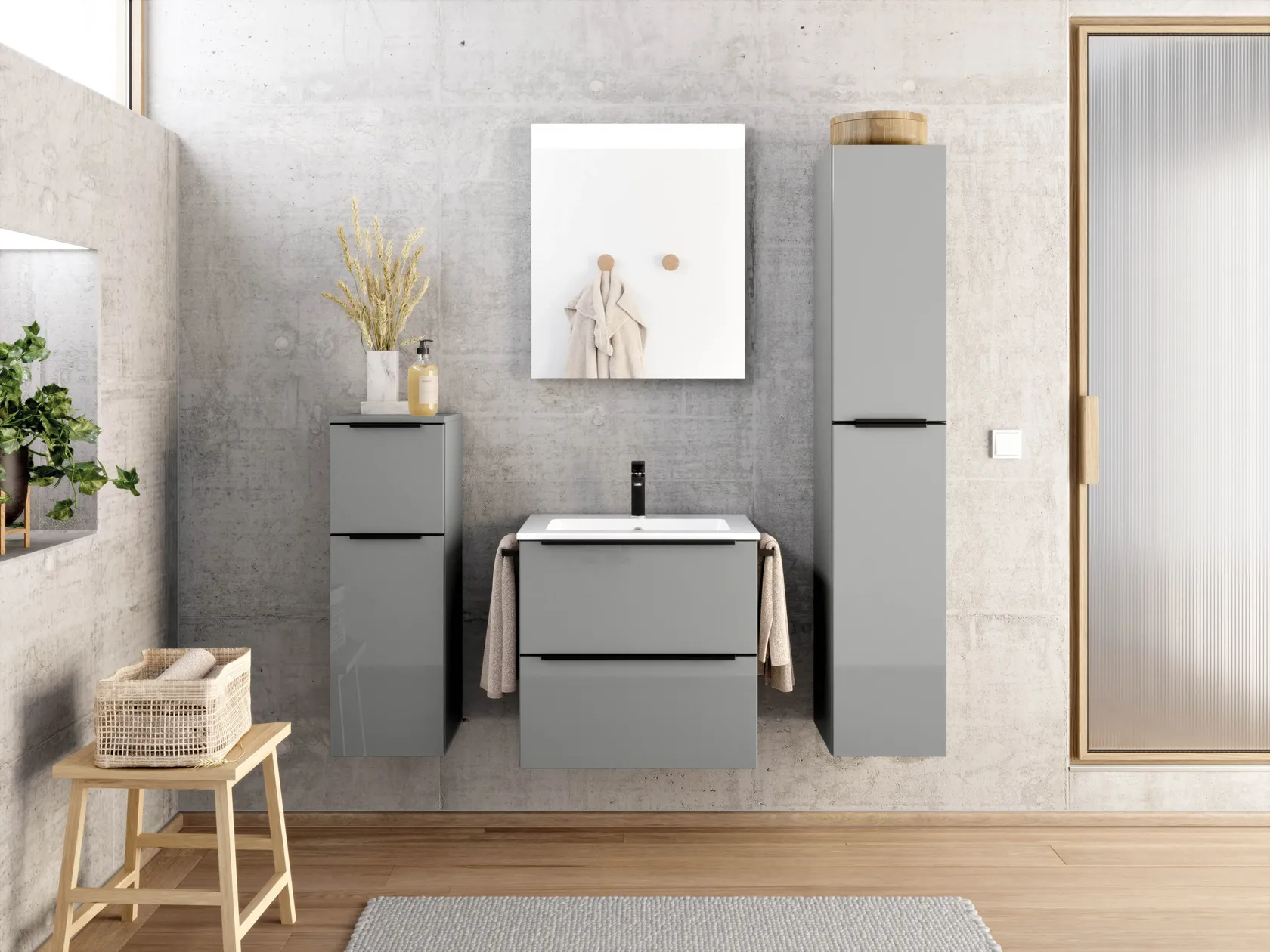 Atlas Ensemble sous vasque avec miroir 4