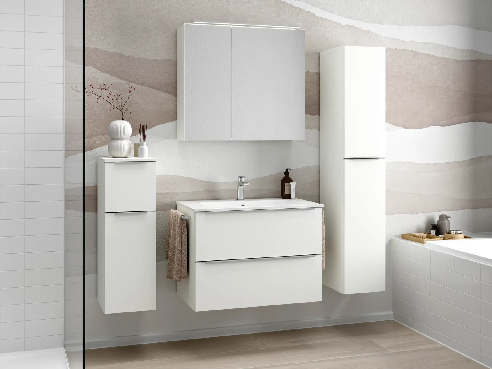 Atlas Ensemble sous vasque avec miroir 10