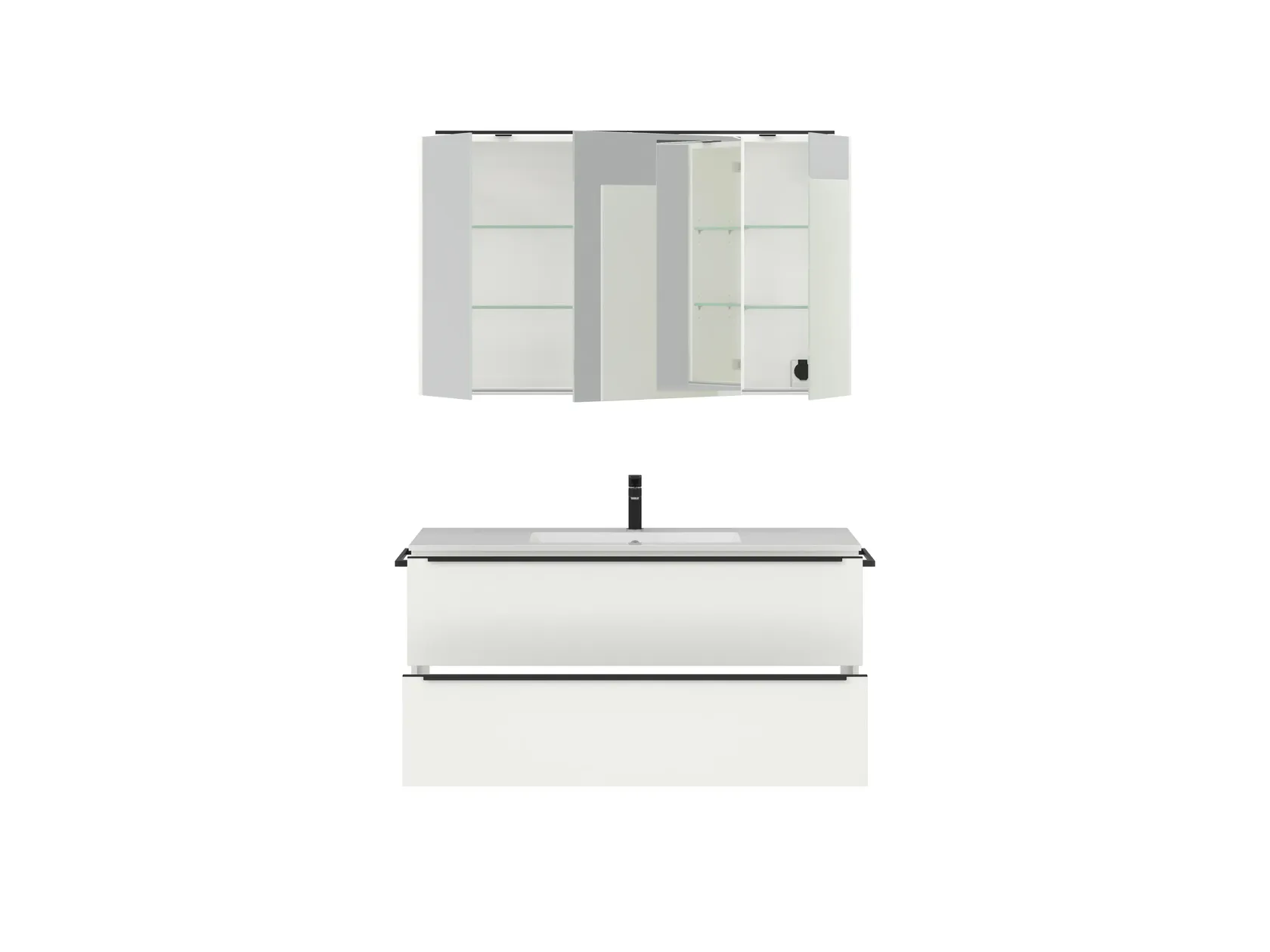 Atlas Ensemble sous vasque avec miroir 1