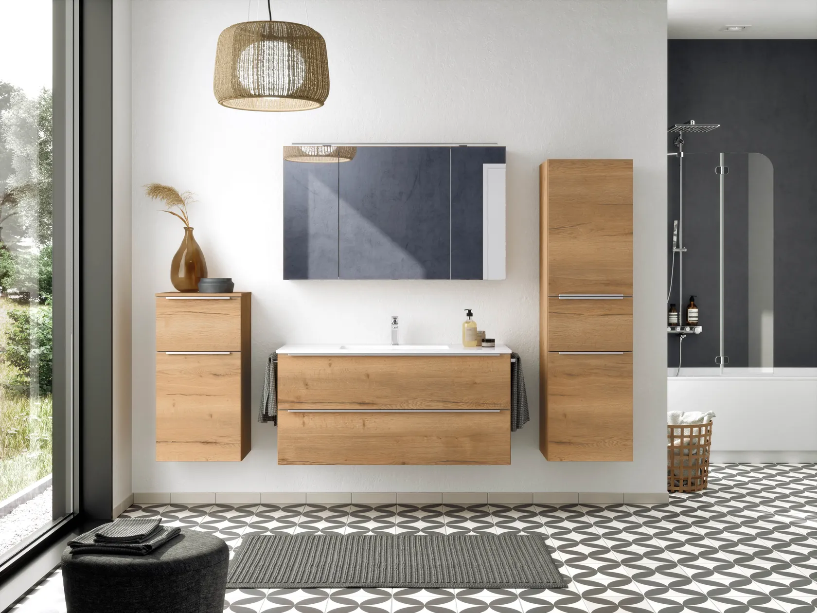 Atlas Ensemble sous vasque avec miroir 7