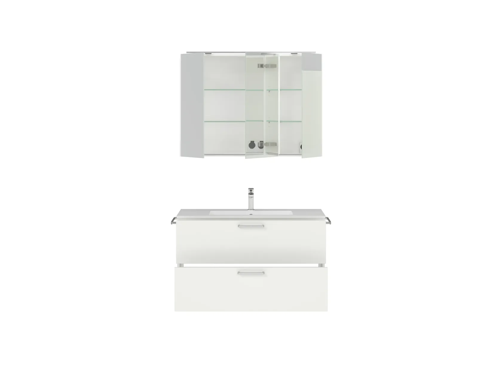 Atlas Ensemble sous vasque avec miroir 1