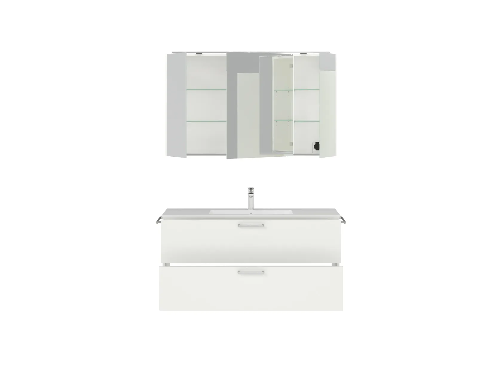 Atlas Ensemble sous vasque avec miroir 1