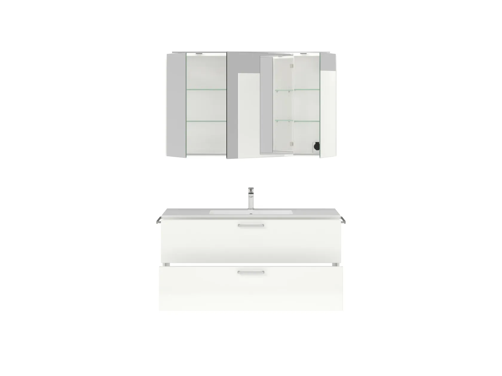 Atlas Ensemble sous vasque avec miroir 1