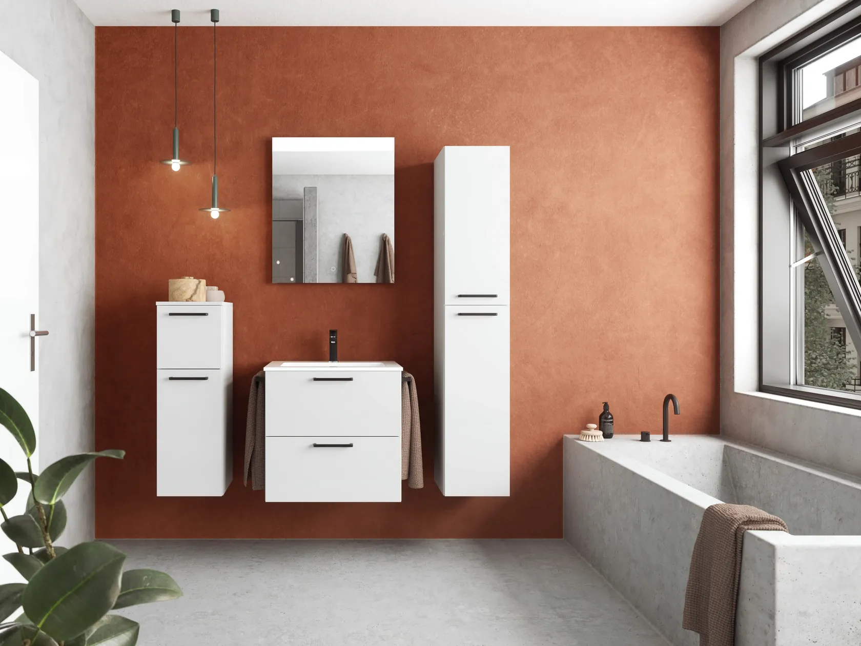 Atlas Ensemble sous vasque avec miroir 2