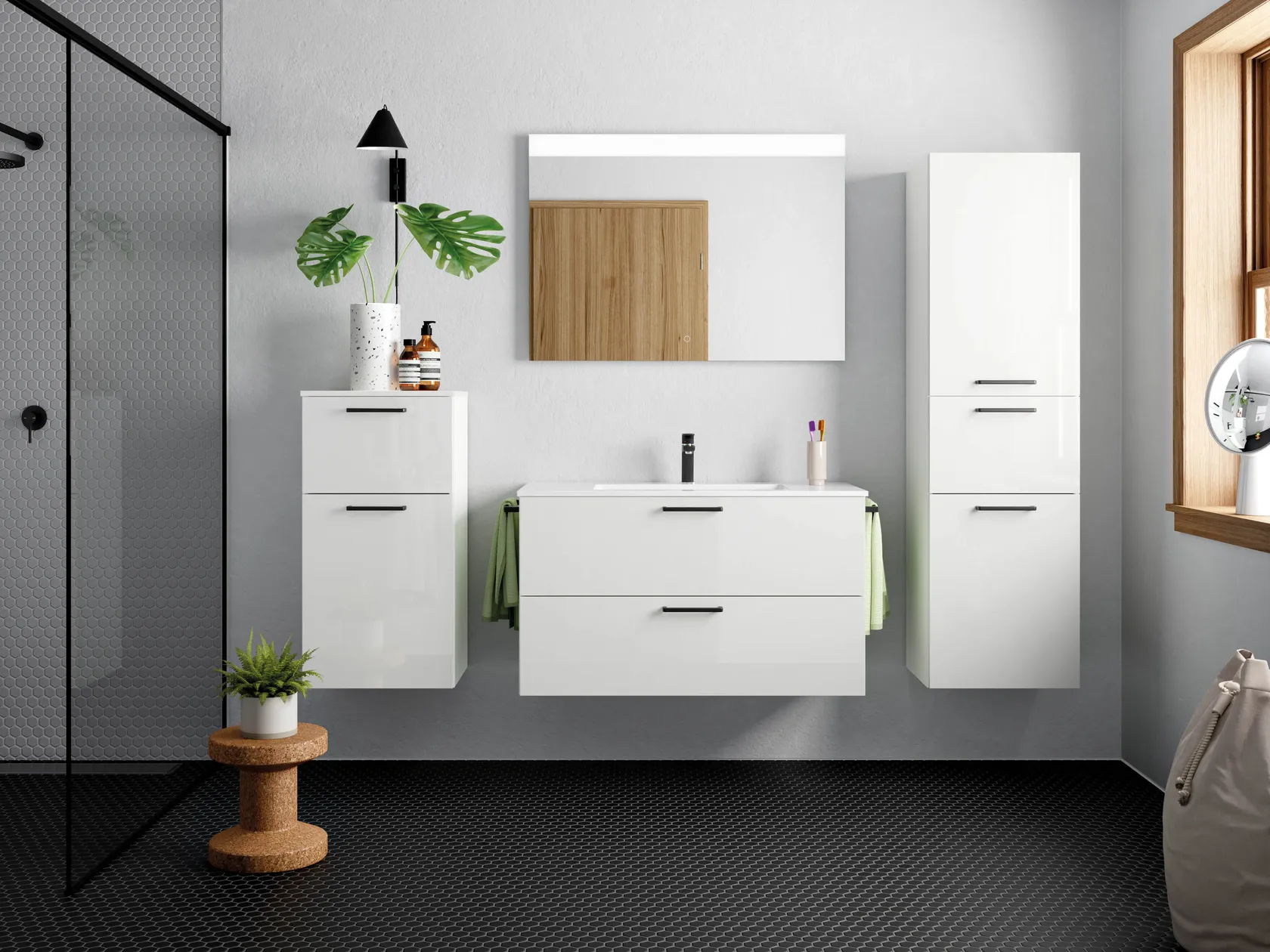 Atlas Ensemble sous vasque avec miroir 5