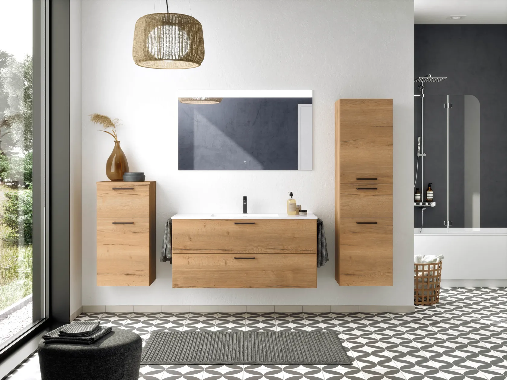 Atlas Ensemble sous vasque avec miroir 3