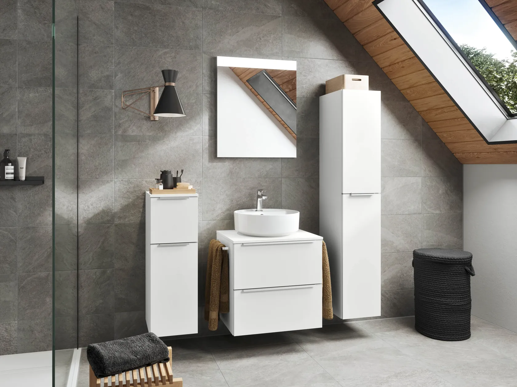 Atlas Ensemble sous vasque avec miroir 2