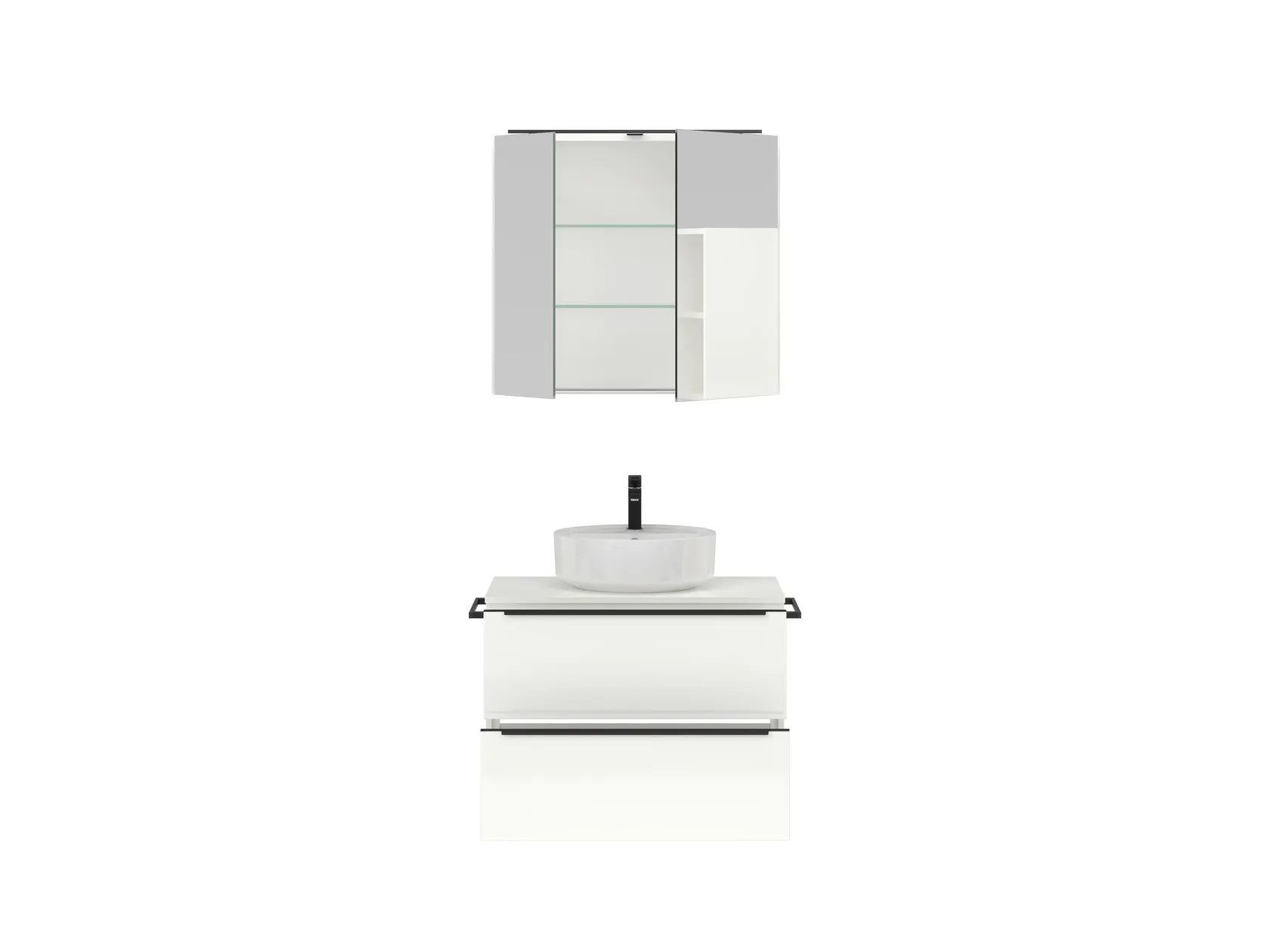 Atlas Ensemble sous vasque avec miroir 1