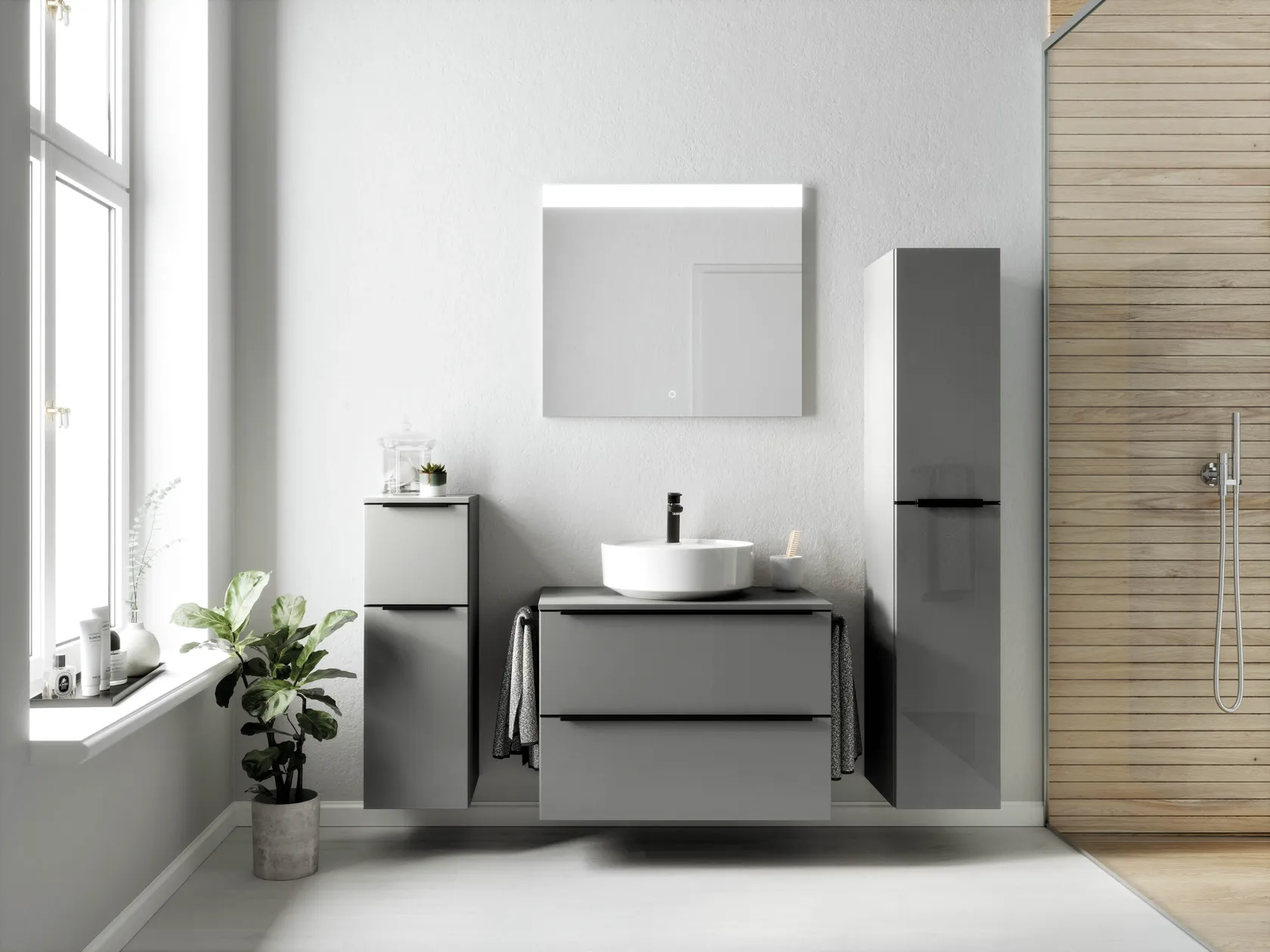 Atlas Ensemble sous vasque avec miroir 2