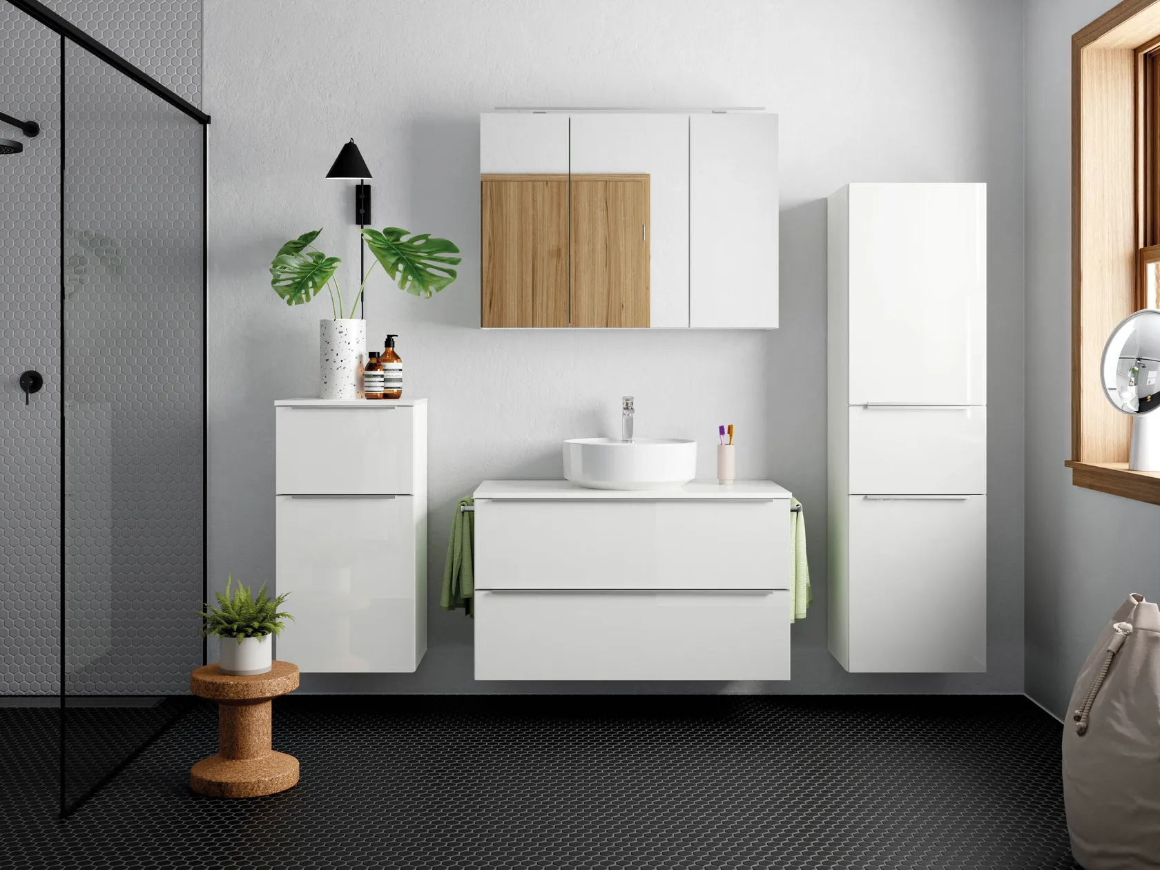 Atlas Ensemble sous vasque avec miroir 8