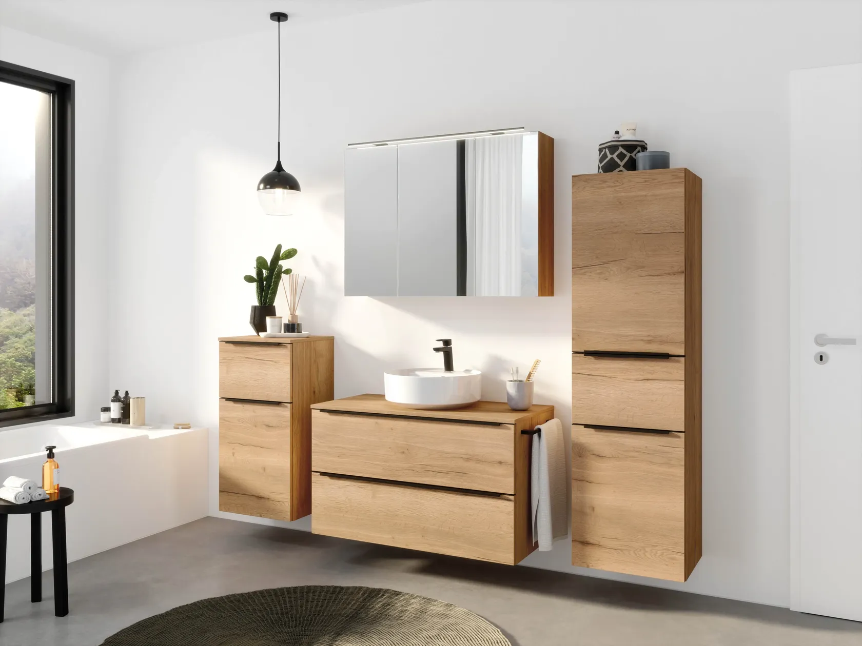 Atlas Ensemble sous vasque avec miroir 8