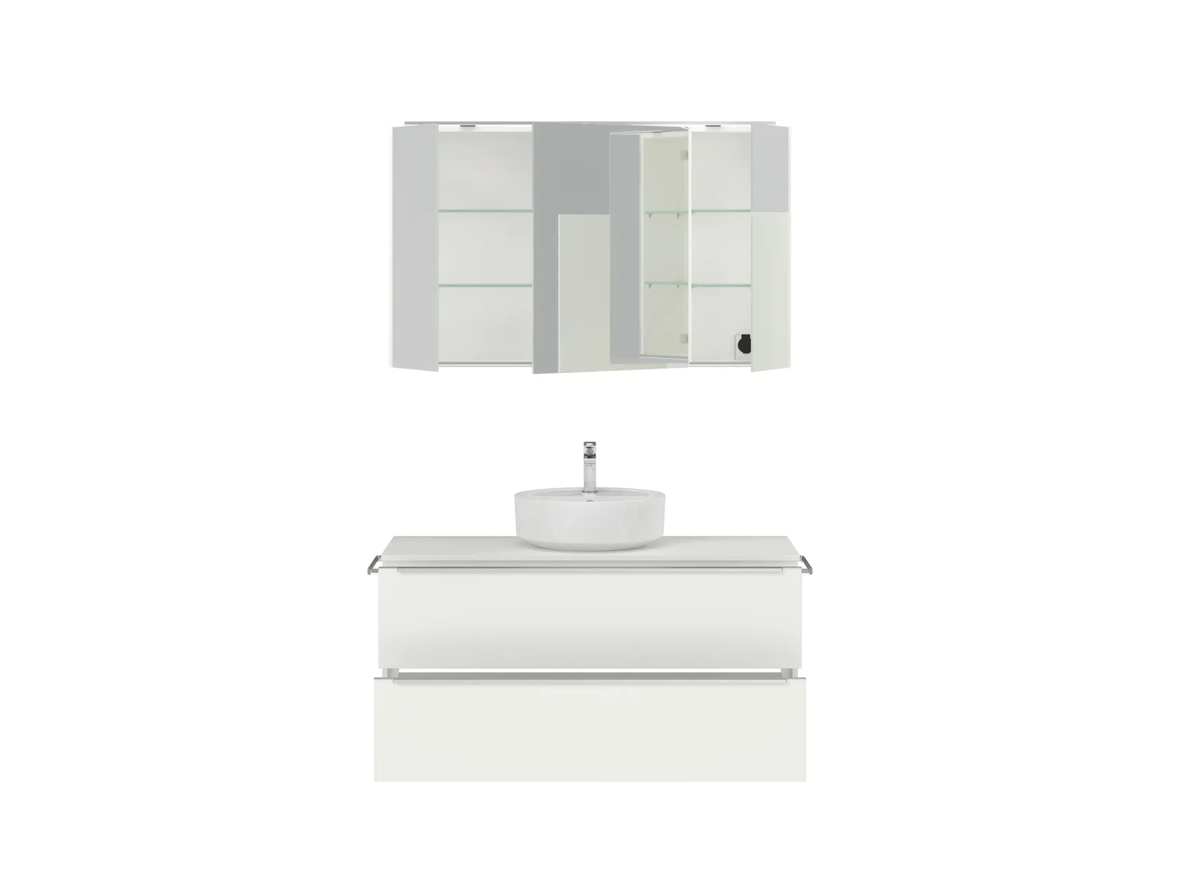 Atlas Ensemble sous vasque avec miroir 1