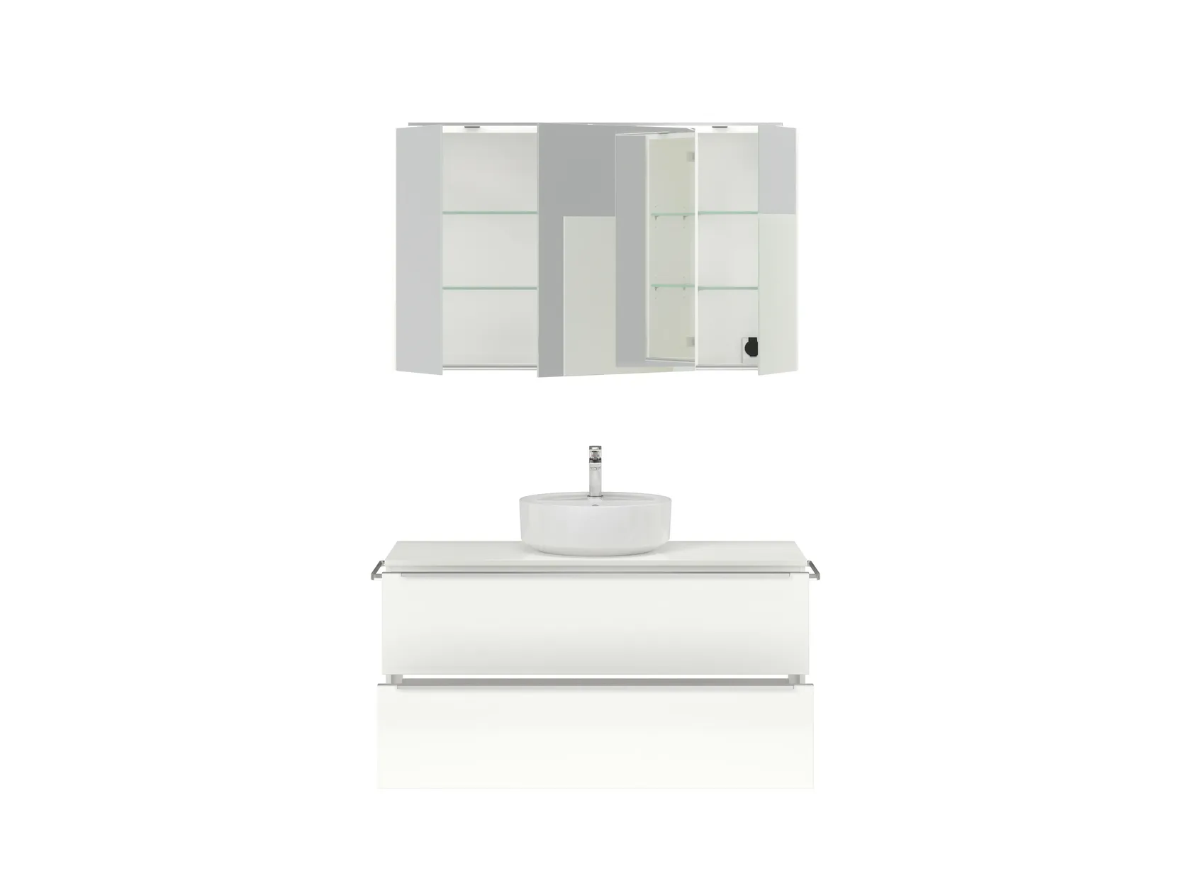 Atlas Ensemble sous vasque avec miroir 1