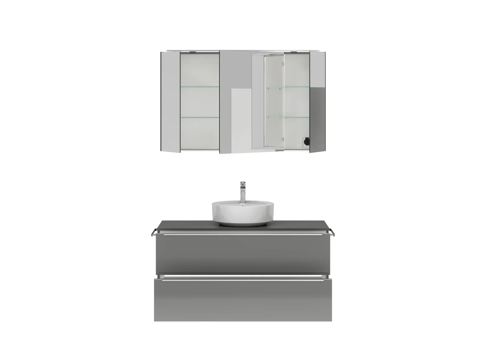 Atlas Ensemble sous vasque avec miroir 1