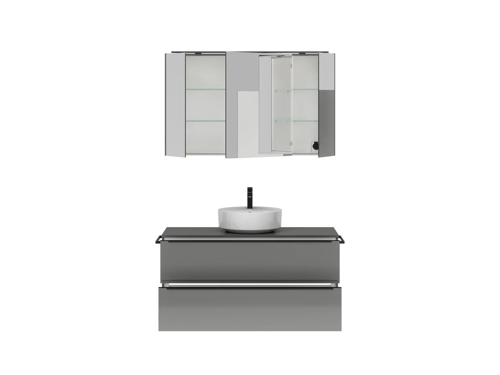 Atlas Ensemble sous vasque avec miroir 1