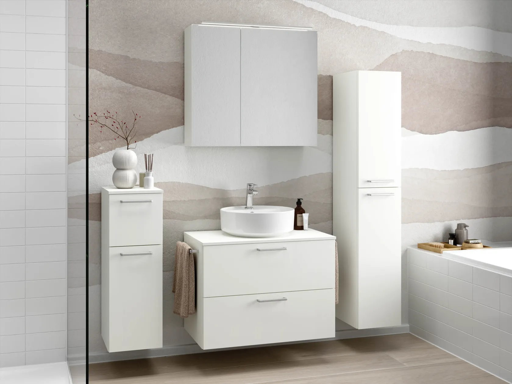 Atlas Ensemble sous vasque avec miroir 7