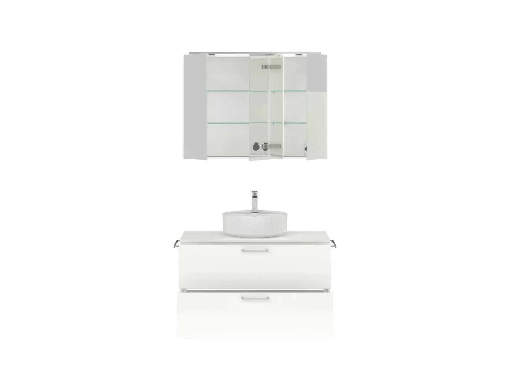 Atlas Ensemble sous vasque avec miroir 1