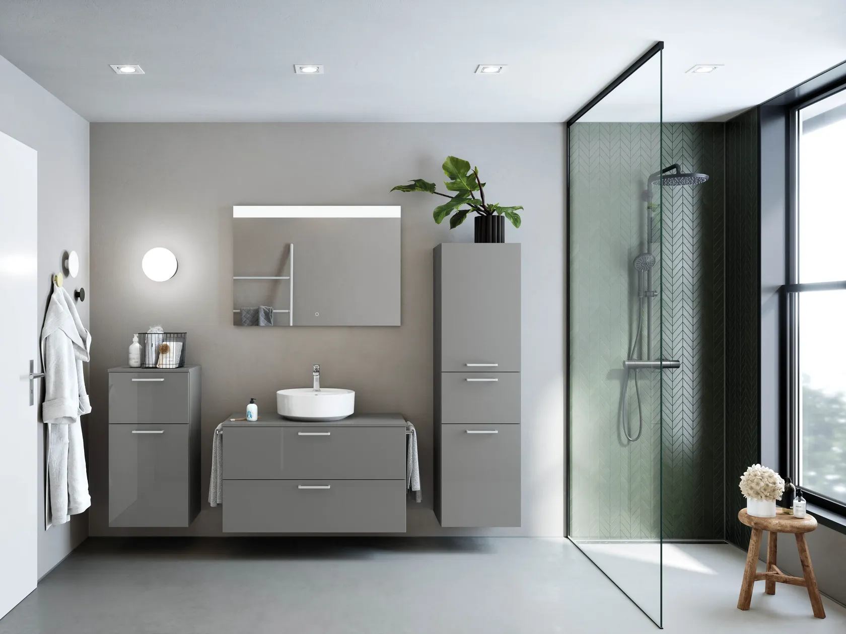 Atlas Ensemble sous vasque avec miroir 6