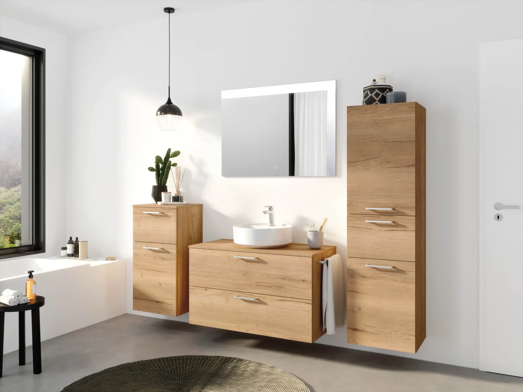 Atlas Ensemble sous vasque avec miroir 2