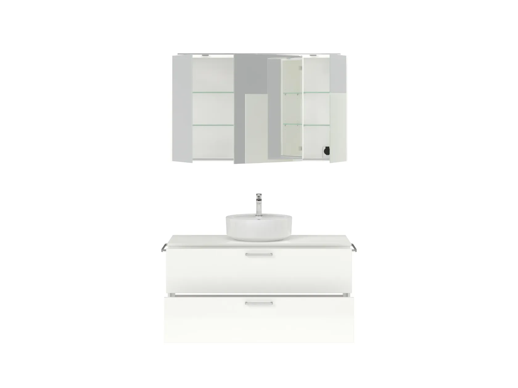 Atlas Ensemble sous vasque avec miroir 1