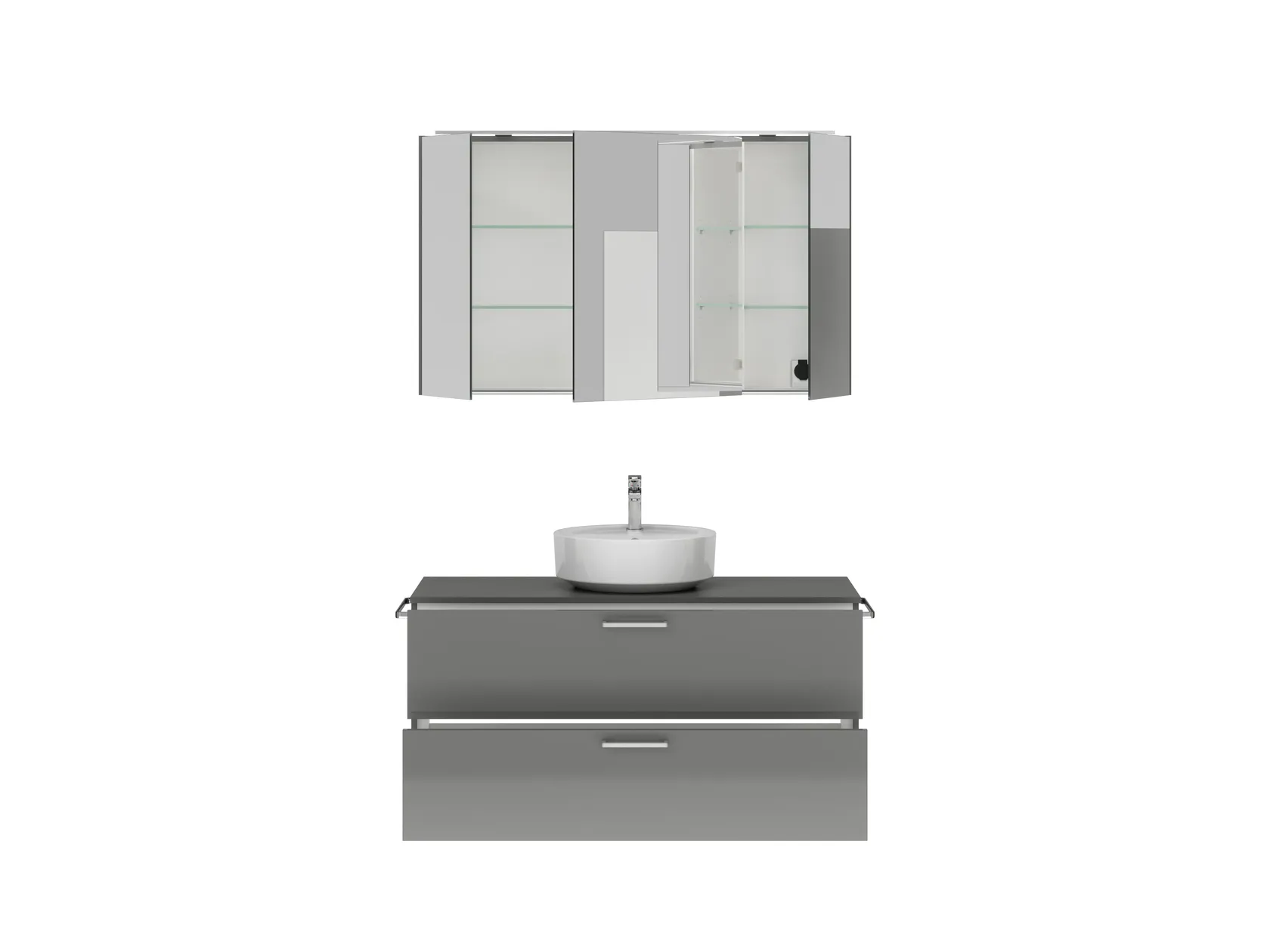 Atlas Ensemble sous vasque avec miroir 1