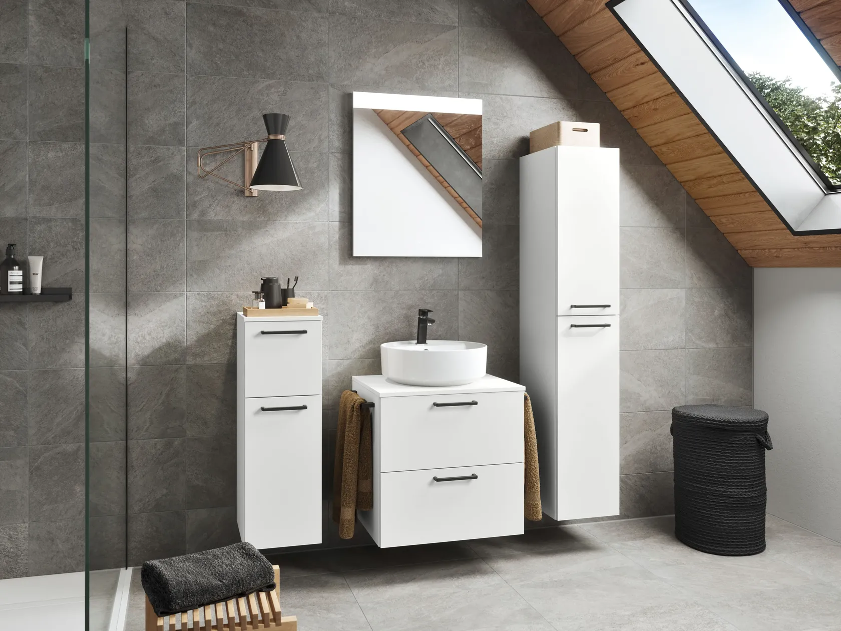 Atlas Ensemble sous vasque avec miroir 3