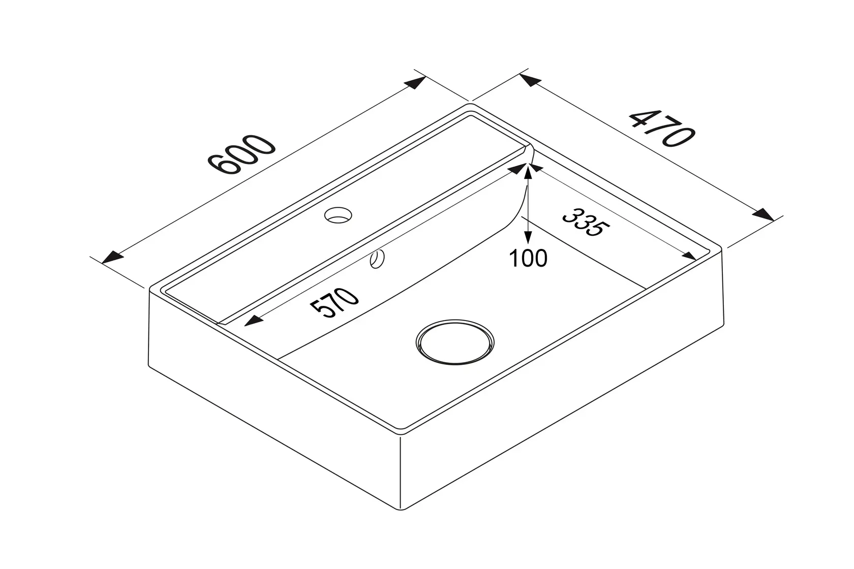 Atlas Ensemble sous vasque avec miroir et colonnes 9