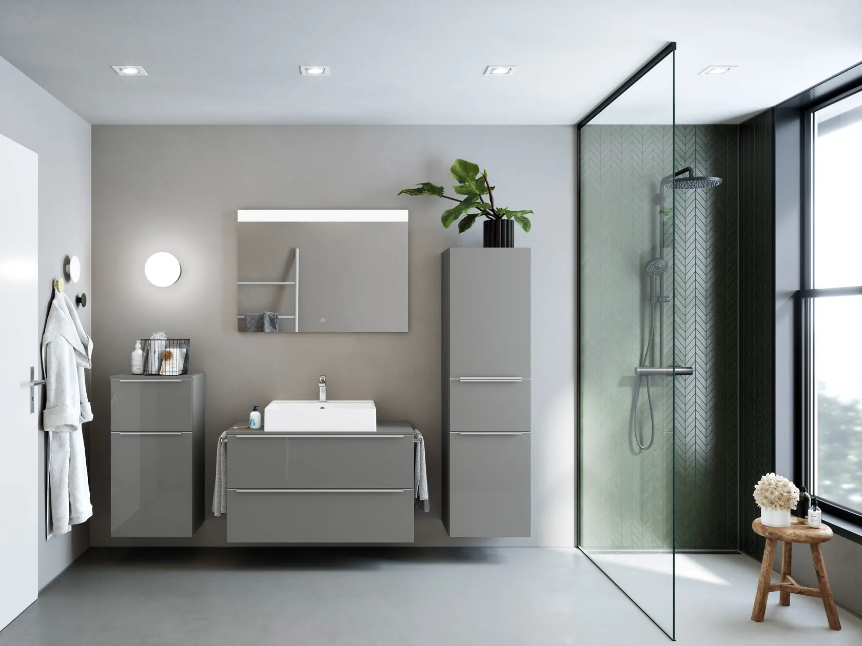 Atlas Ensemble sous vasque avec miroir 4