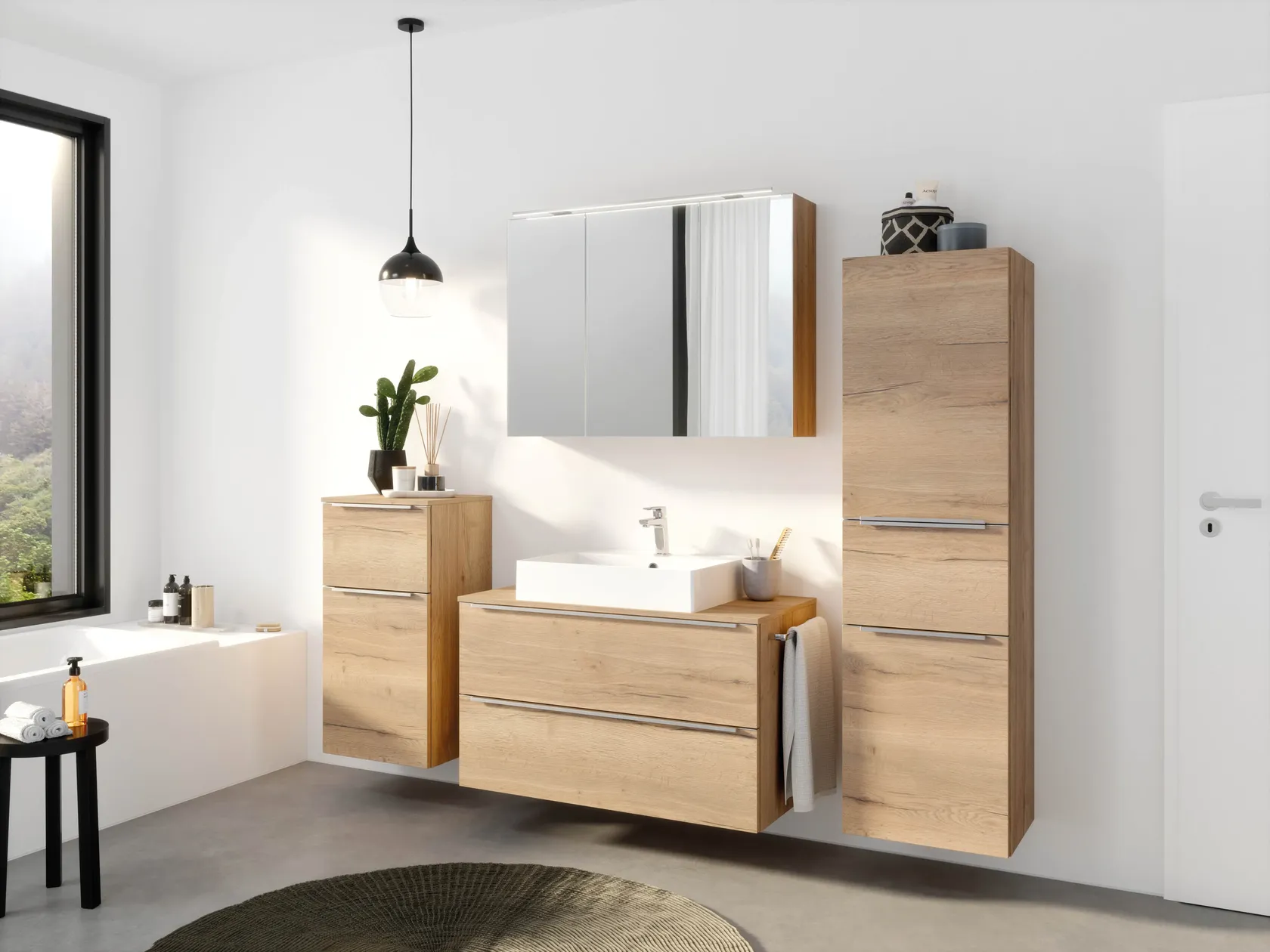 Atlas Ensemble sous vasque avec miroir 4