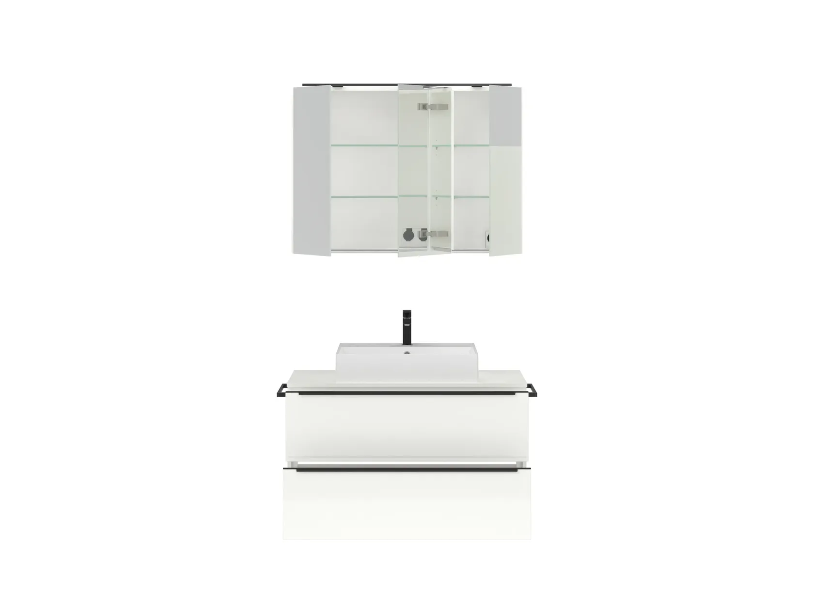 Atlas Ensemble sous vasque avec miroir 1