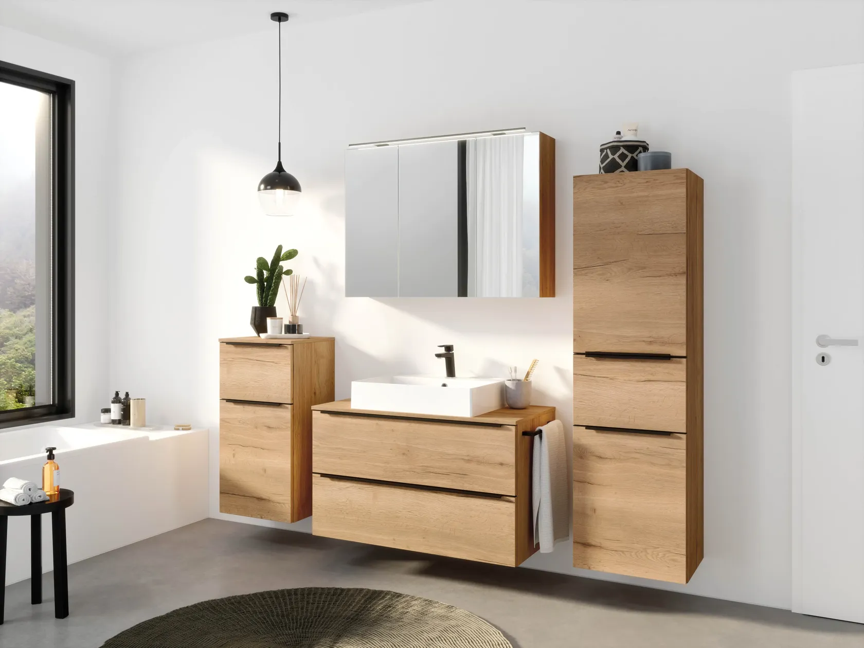 Atlas Ensemble sous vasque avec miroir 8