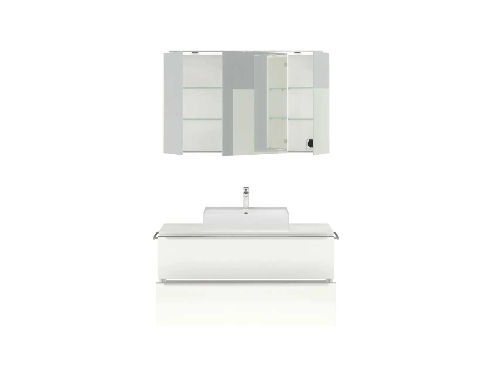 Atlas Ensemble sous vasque avec miroir 1