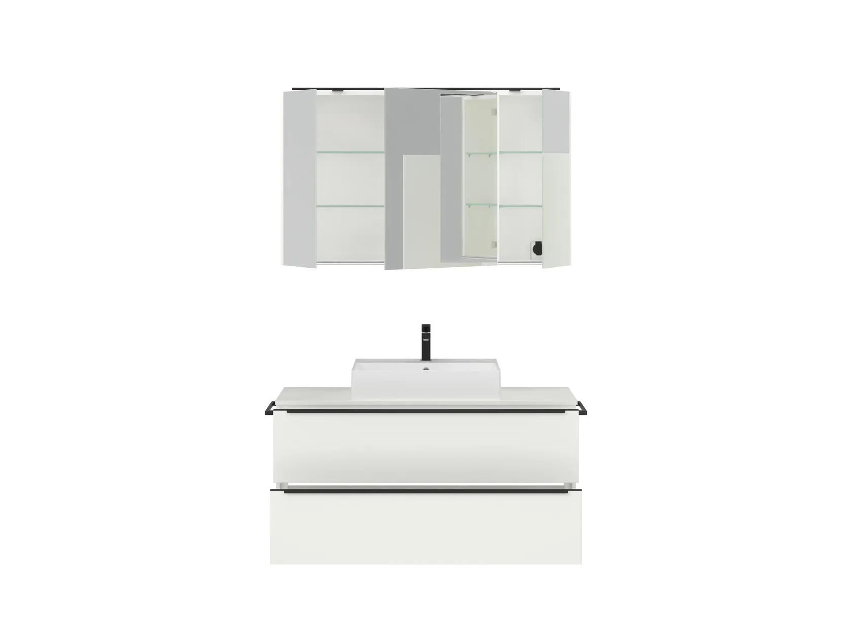 Atlas Ensemble sous vasque avec miroir 1