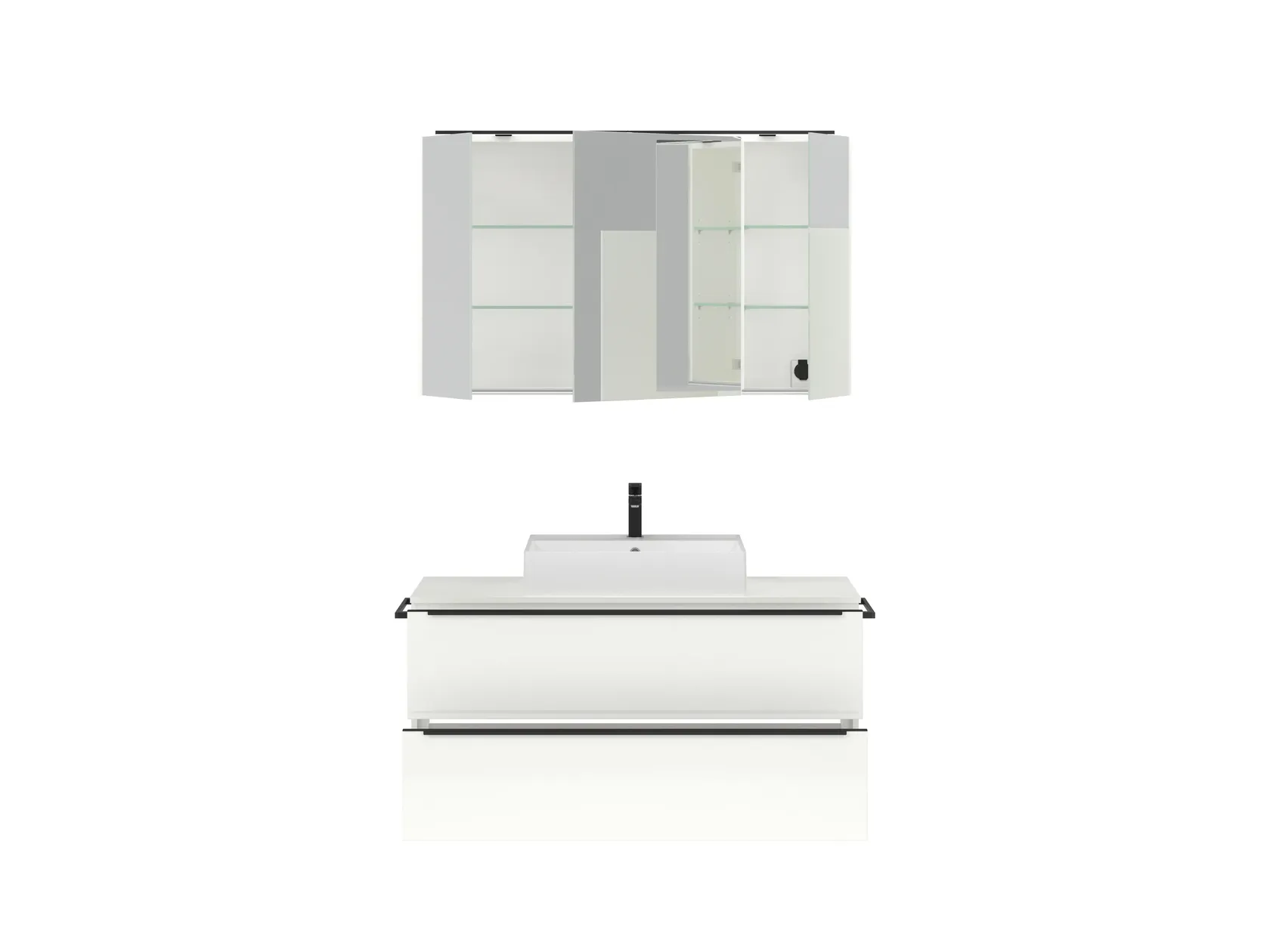 Atlas Ensemble sous vasque avec miroir 1