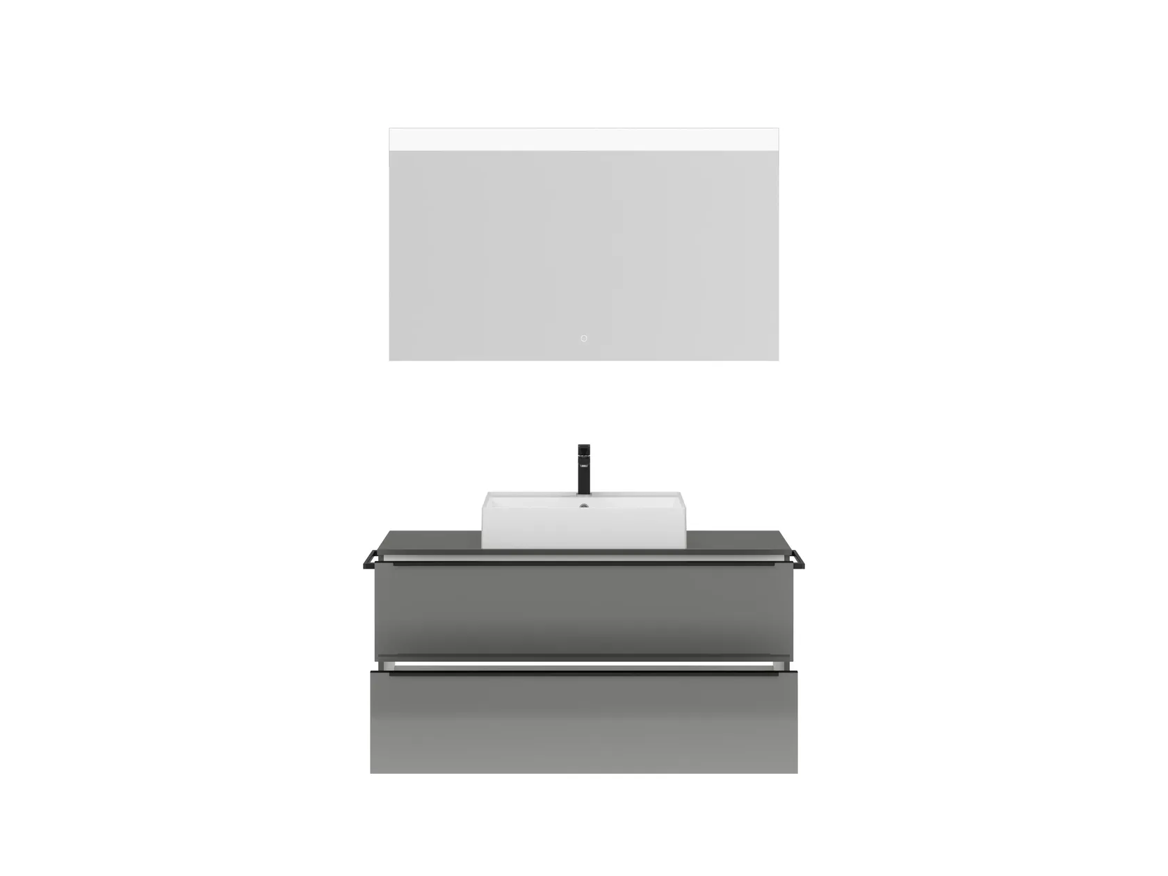 Atlas Ensemble sous vasque avec miroir 1