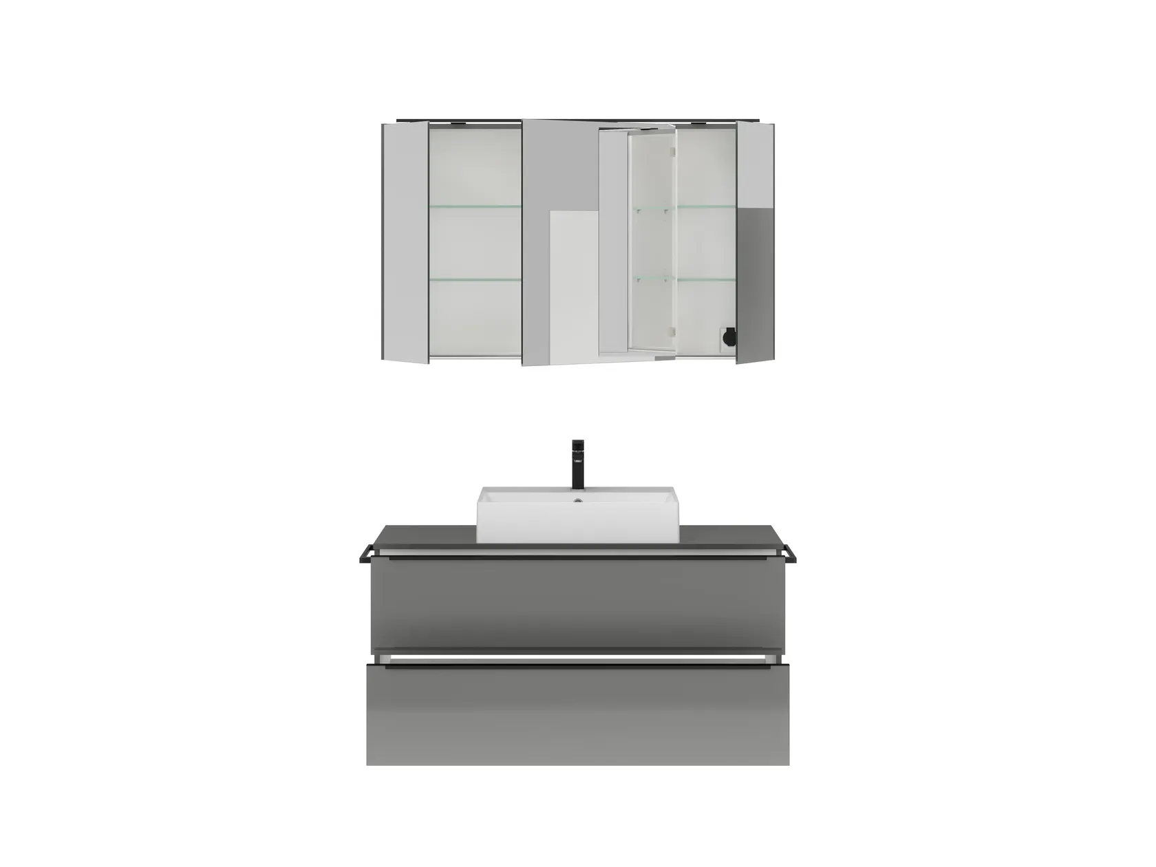 Atlas Ensemble sous vasque avec miroir 1