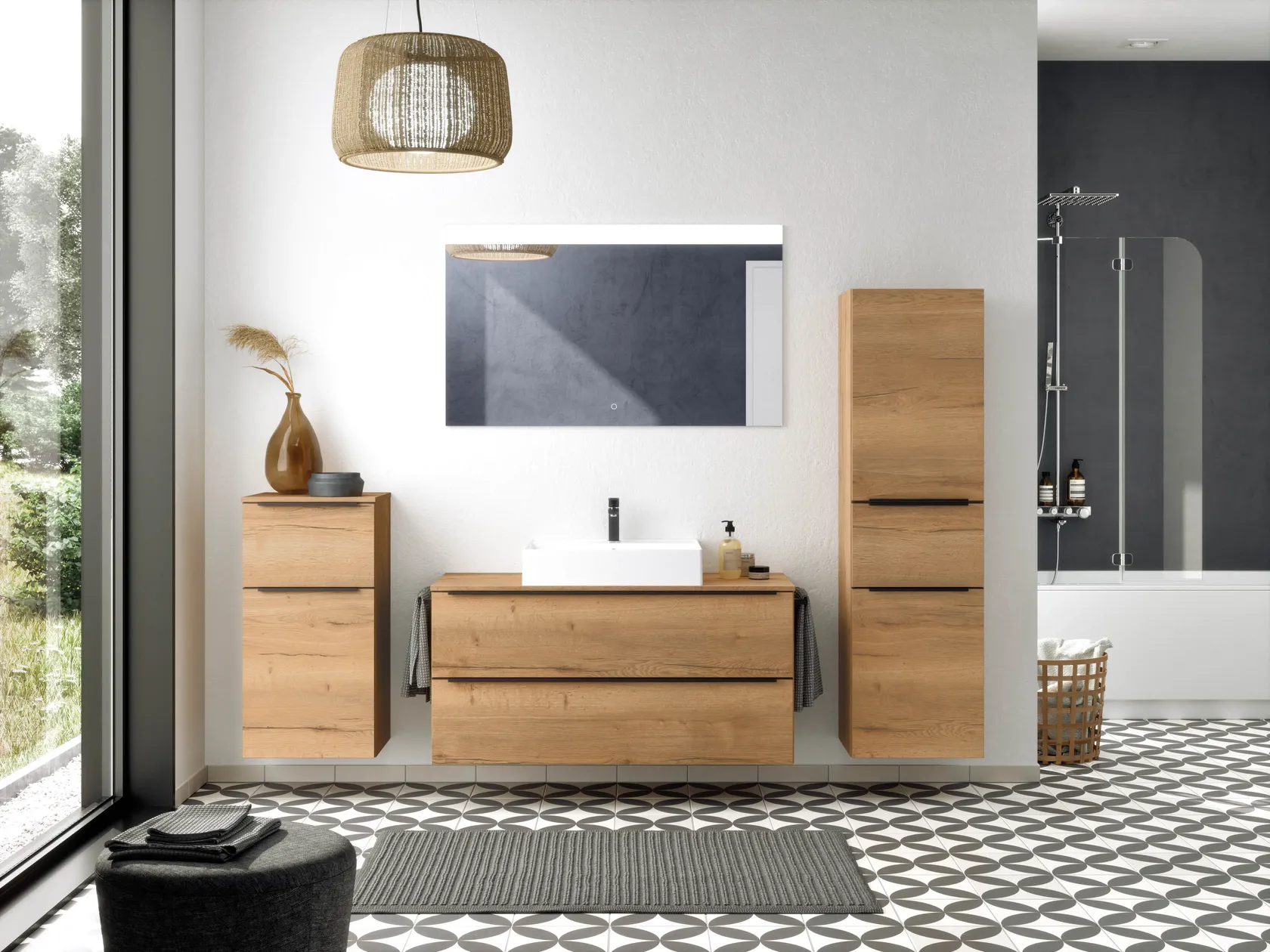 Atlas Ensemble sous vasque avec miroir 5