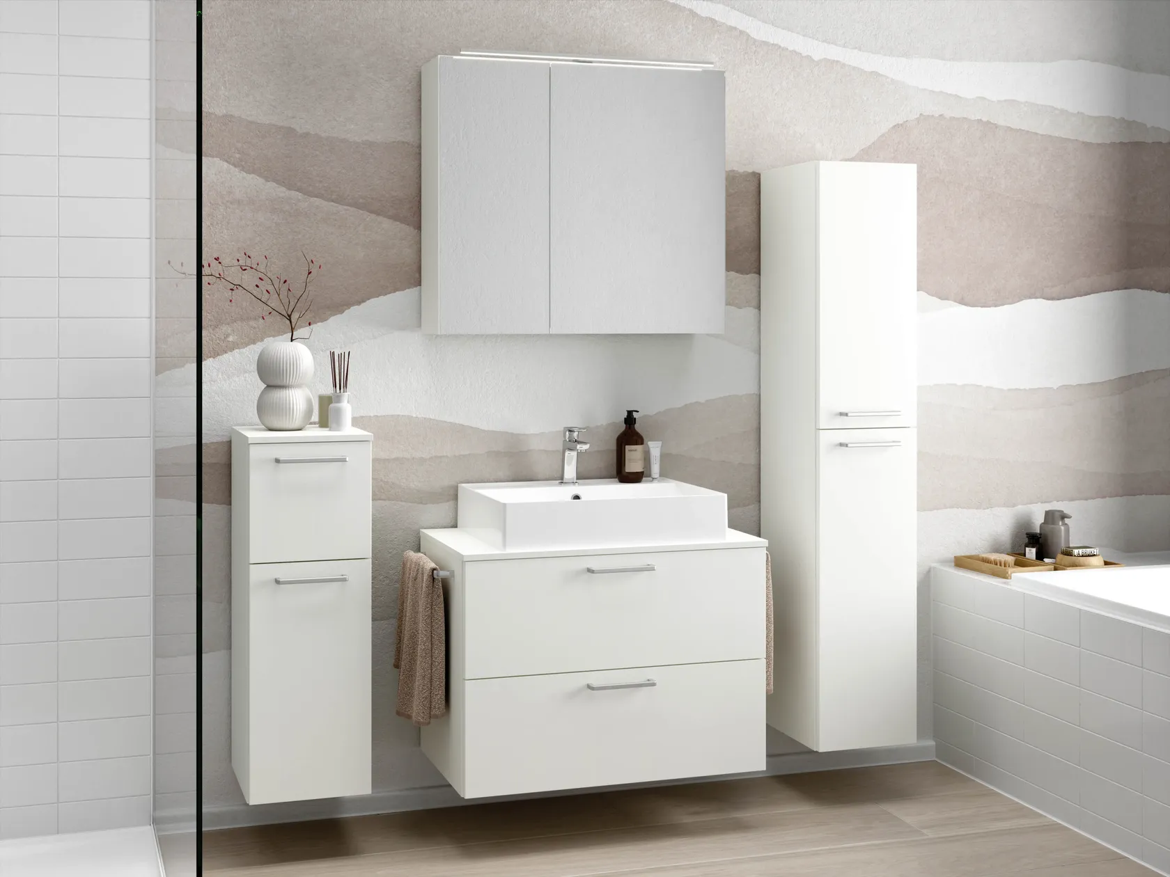 Atlas Ensemble sous vasque avec miroir 4