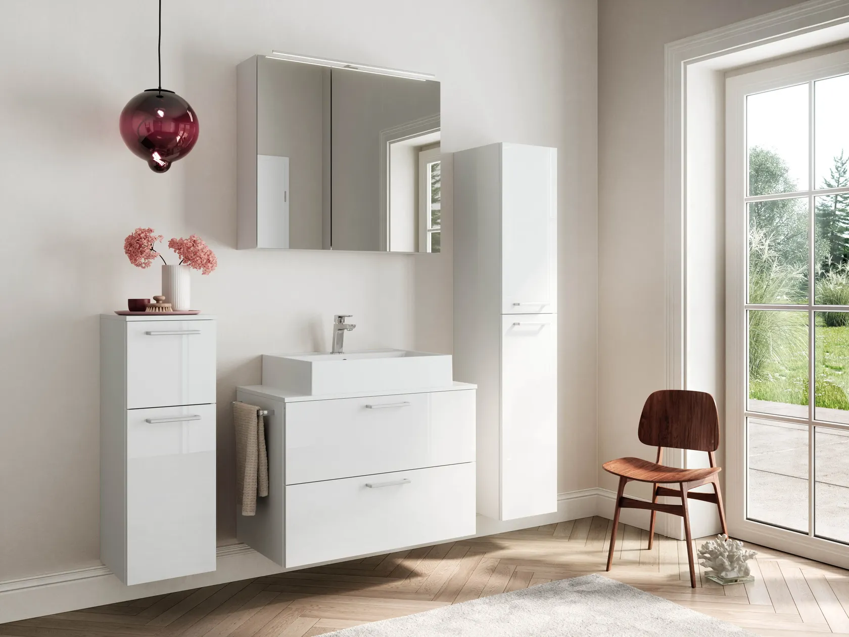 Atlas Ensemble sous vasque avec miroir 7