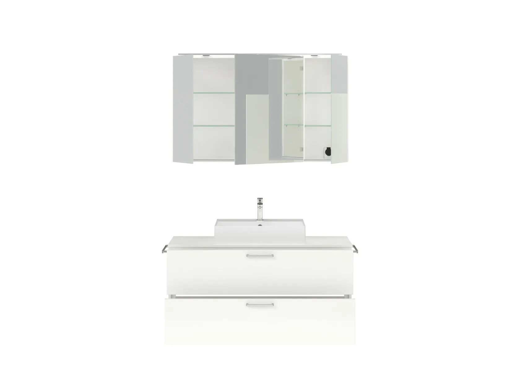 Atlas Ensemble sous vasque avec miroir 1