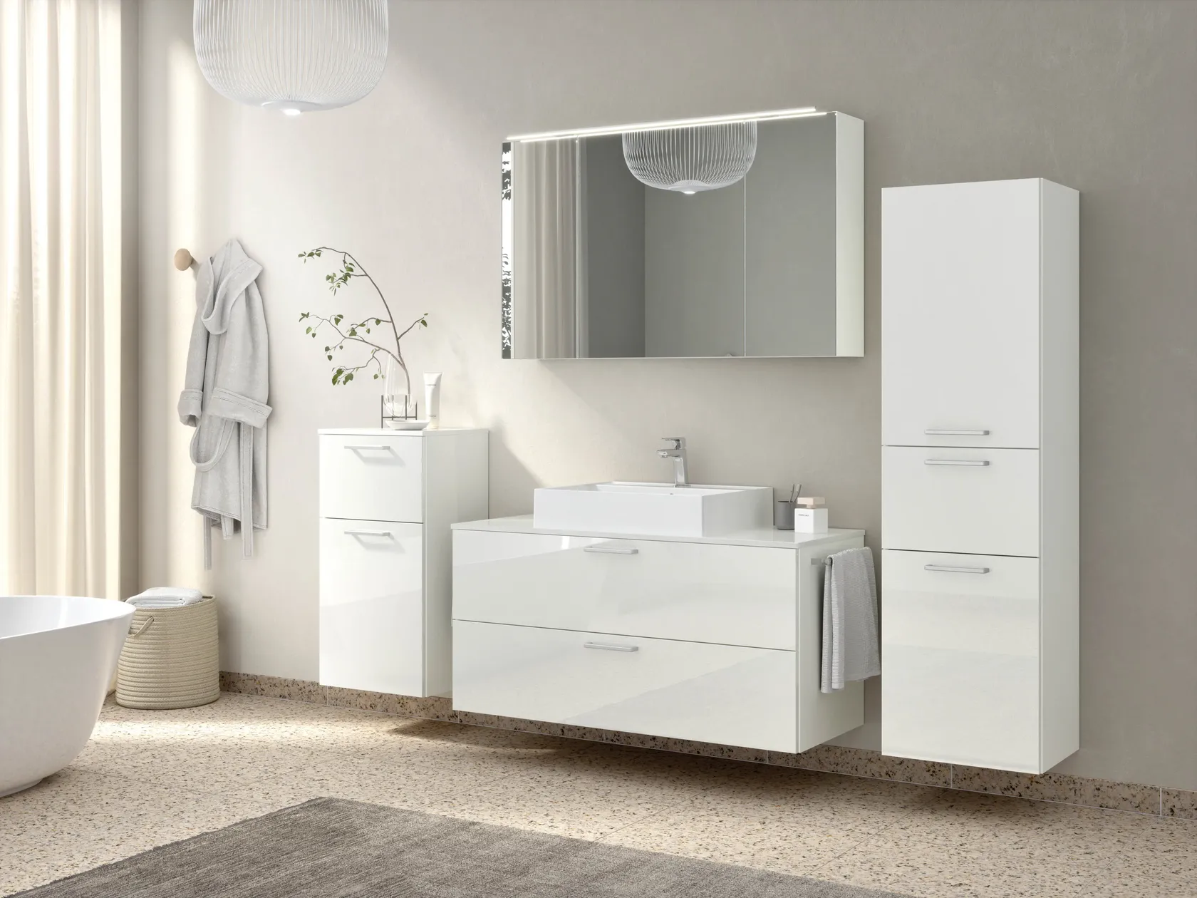 Atlas Ensemble sous vasque avec miroir 6