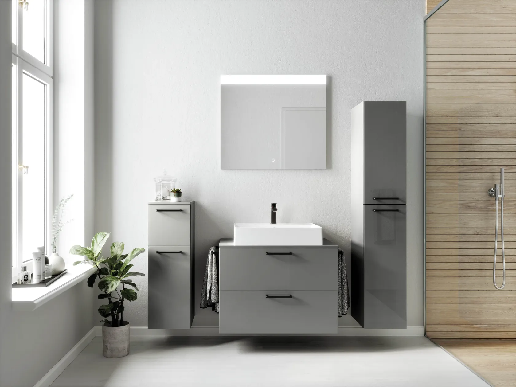 Atlas Ensemble sous vasque avec miroir 3