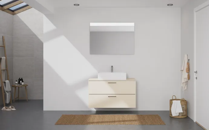 Atlas Ensemble sous vasque avec miroir