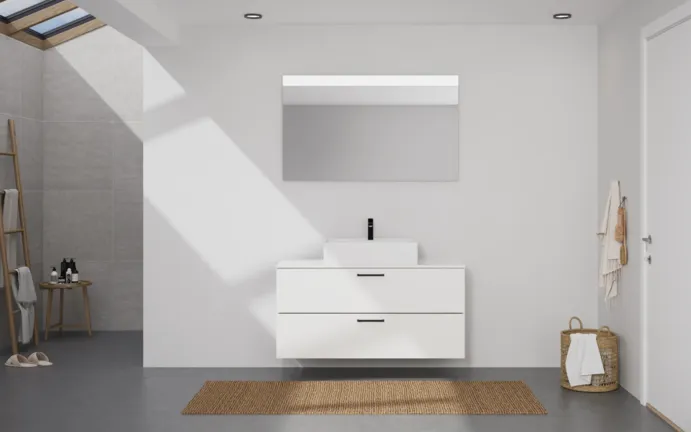 Atlas Ensemble sous vasque avec miroir