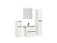 Atlas Ensemble sous vasque avec miroir et colonnes 3