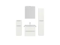 Atlas Ensemble sous vasque avec miroir et colonnes 1