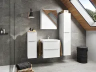 Atlas Ensemble sous vasque avec miroir et colonnes 0